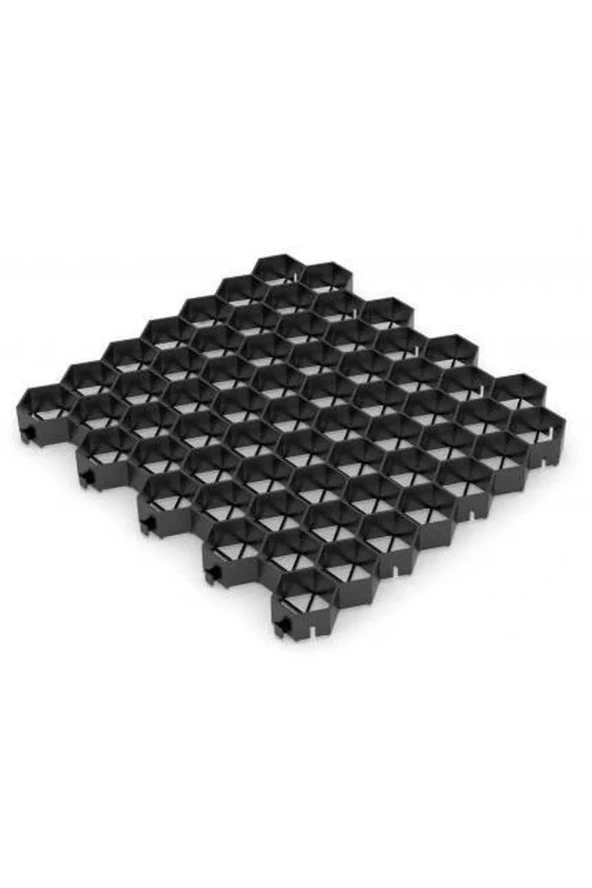 Plastik Çakıl Tutucu Zemin Çakıl Izgarası Antrasit Pratik 4 adet 1 metrekare - 2