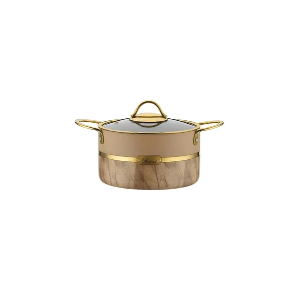 Brioni Selection Plus 24 Cm Derin Tencere - Krem - 1