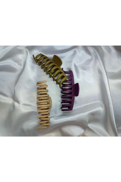 Kadın 3’lü Büyük Xl Mandal Toka Seti - 10