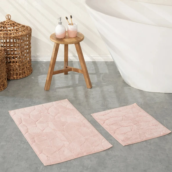 Karaca Home Elegant Blush Paspas Set 50x80 cm 50x40 cm ürün görseli 1