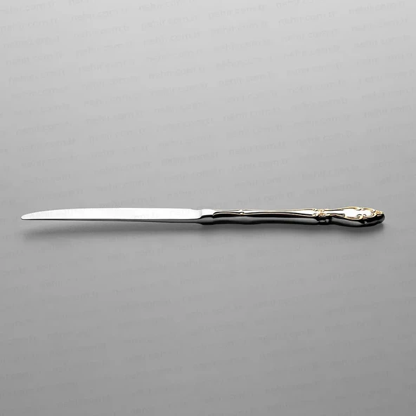 Nehir Adriana Altın Sade 84 Parça Kutulu Çatal Kaşık Bıçak Takımı - Resim 8