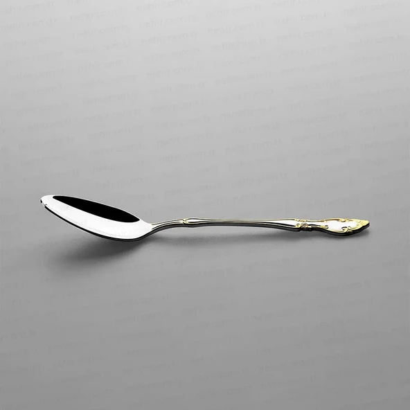 Nehir Adriana Altın Sade 84 Parça Kutulu Çatal Kaşık Bıçak Takımı - Resim 6