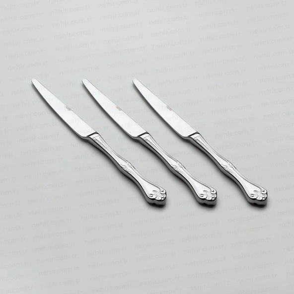 Nehir Lalezar Sade 6lı Yemek Bıçak ürün görseli 1