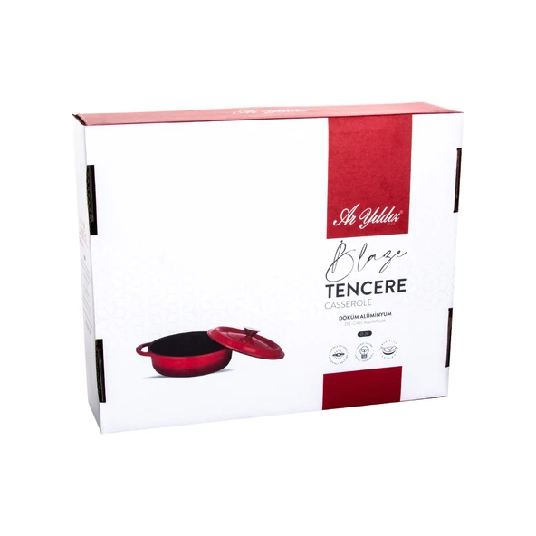 Aryıldız T-T Cast Alu Granitium 24 Cm Kısa Tencere - 3