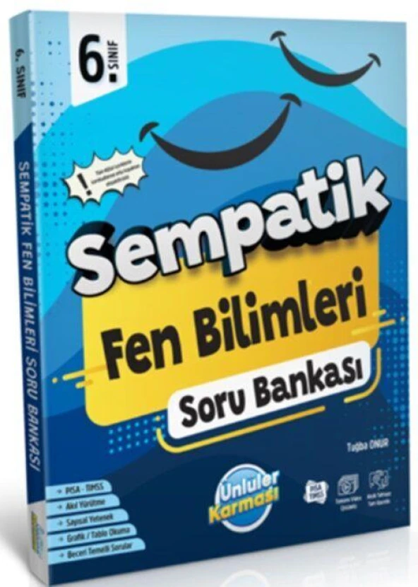 6. Sınıf Fen Bilimleri Sempatik Soru Bankası Ünlüler Karması