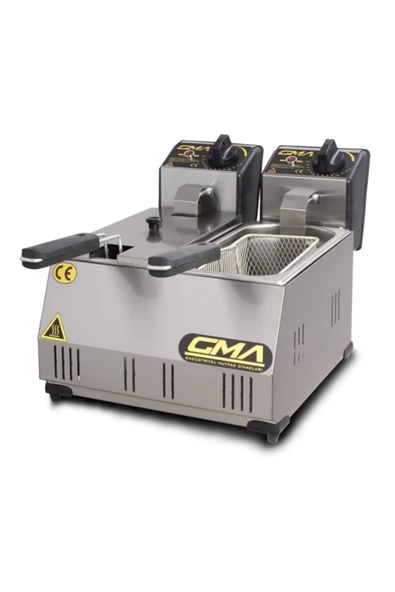 GMA G1190 FR 4000 Kcal Elektrikli 3+3 Litre Fritöz ürün görseli 1