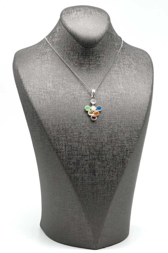 Çakra Doğal Taş Kolye - Resim 2