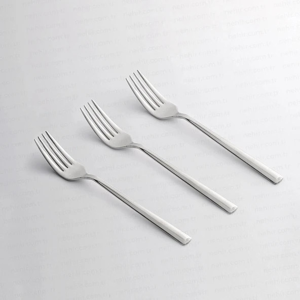 Nehir Milano Sade 6lı Yemek Çatal ürün görseli