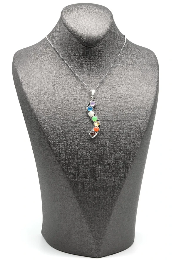 Çakra Doğal Taş Kolye - Resim 2