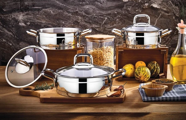 Kahramanlar Sırma 6 Parça Çelik Sahan Set ürün görseli