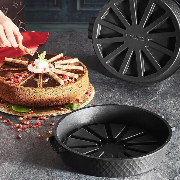 Kahramanlar Lizbon Black Titanyum Kek Kalıbı - 27 Cm ürün görseli 1