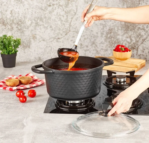 Kahramanlar Motto Döküm Derin Tencere-20 cm - Resim 2