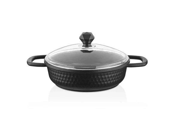 Kahramanlar Motto Döküm Basık Tencere-24 cm ürün görseli