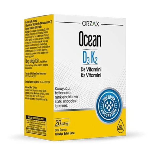 Ocean D3 K2 Damla 20 ml