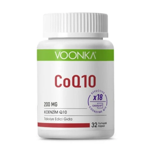 Voonka CoQ10 200 mg 30 Yumuşak Kapsül