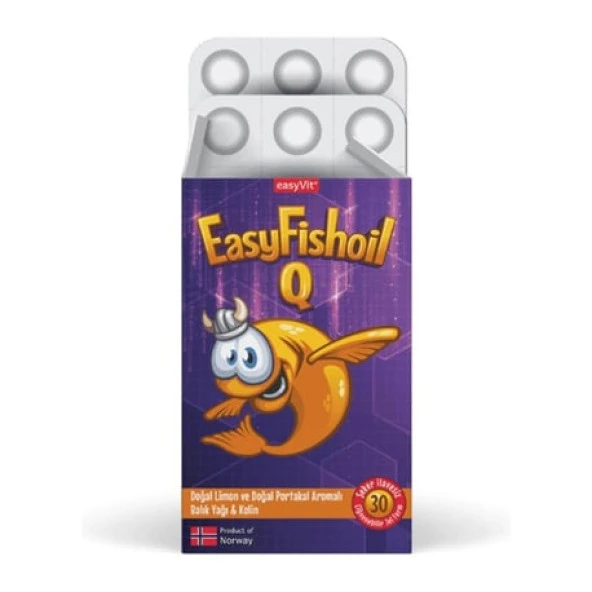 EasyFishoil Q Çiğnenebilir 30 Tablet