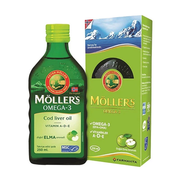 Möllers Omega-3 Elma Aromalı 250 ml