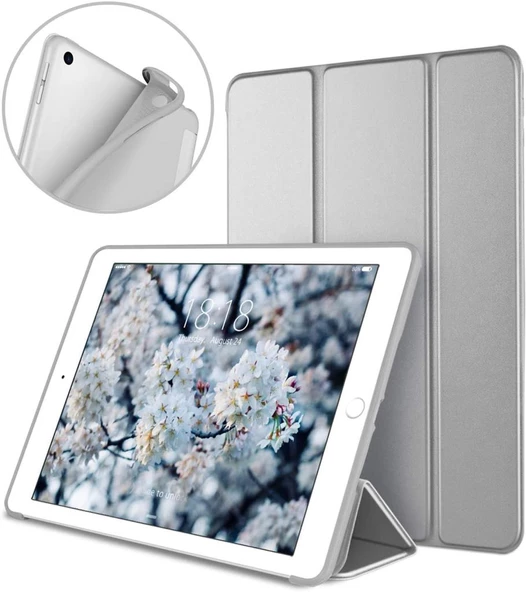 Apple iPad Pro 10.5 Kılıf Arkası Silikon Smart Case A1701 A1709 A1852 - 7