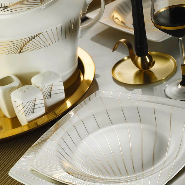 Kütahya Porselen 11705 Bone Mare 62 Parça Yemek Takımı - Resim 2