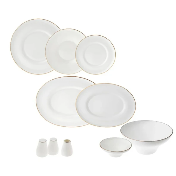 Jumbo Gold Star Fine Bone 60 Parça 12 Kişilik Yemek Takımı ürün görseli 1
