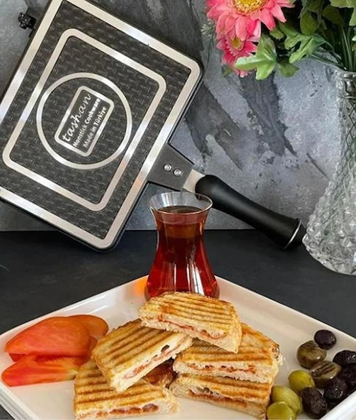 Taşhan T-0533 İç Dış Granit Lüx Ocak Üstü El Tost Makinesi-24x19 cm - 3