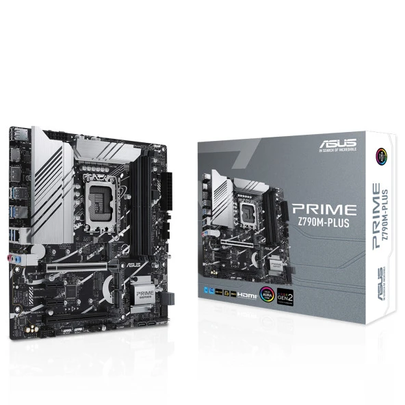 Asus PRIME Z790M-PLUS DDR5 1700P 7200OC HDMI DP M2 ATX