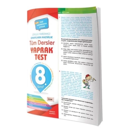 8. Sınıf Tüm Dersler Yaprak Test