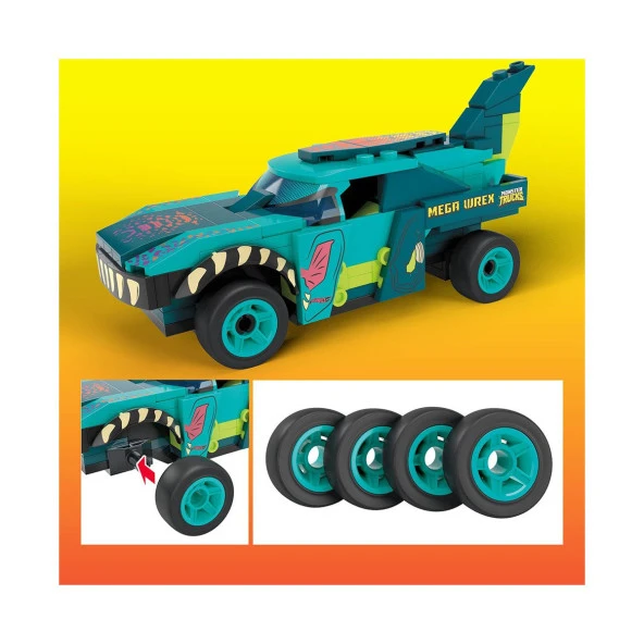 HDJ95 MEGA™ Hot Wheels® Wrex™ Monster Truck 187 parça +5 yaş - Resim 2
