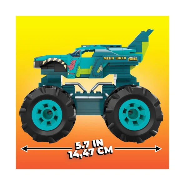 HDJ95 MEGA™ Hot Wheels® Wrex™ Monster Truck 187 parça +5 yaş - Resim 3