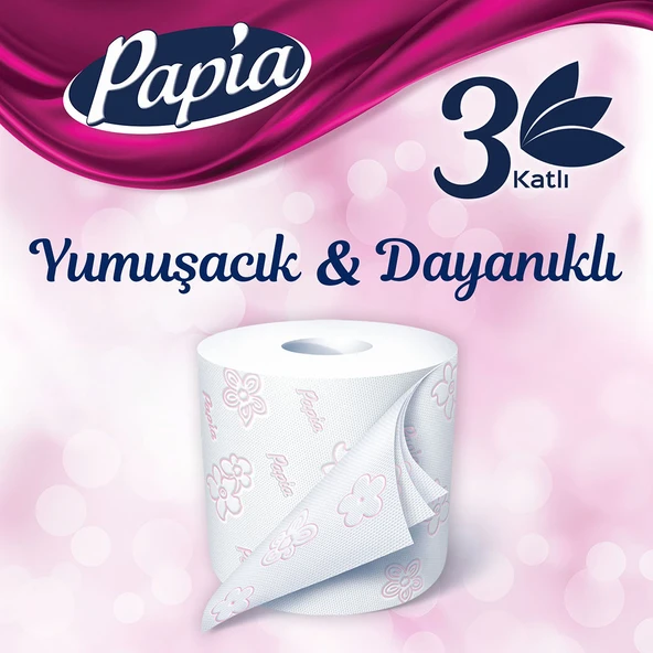 Papia Parfümlü Egzotik Tuvalet Kağıdı 48 Rulo (16 Rulo x 3 Paket) - 4