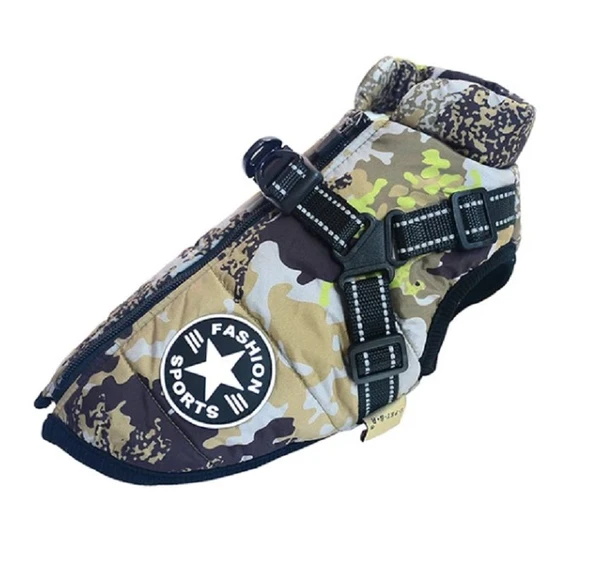 V.Pet.B.R Su Geçirmez Sıcak Köpek Montu Kıyafeti - 12