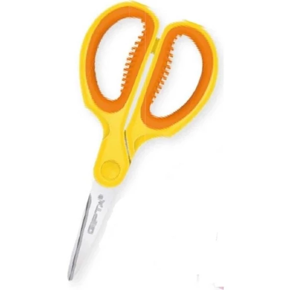 GIPTA KUT UCLU KAYDIRMAZ PLASTIK SAPLI COCUK MAKAS K706  1 Adet - 4