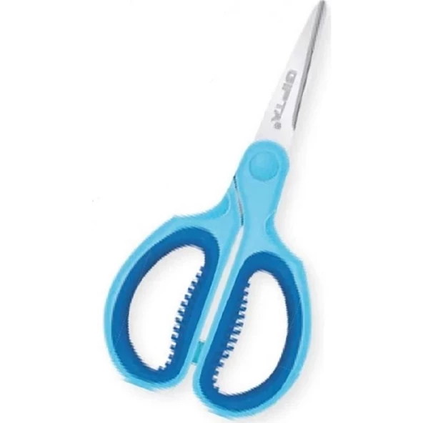 GIPTA KUT UCLU KAYDIRMAZ PLASTIK SAPLI COCUK MAKAS K706  1 Adet - 2