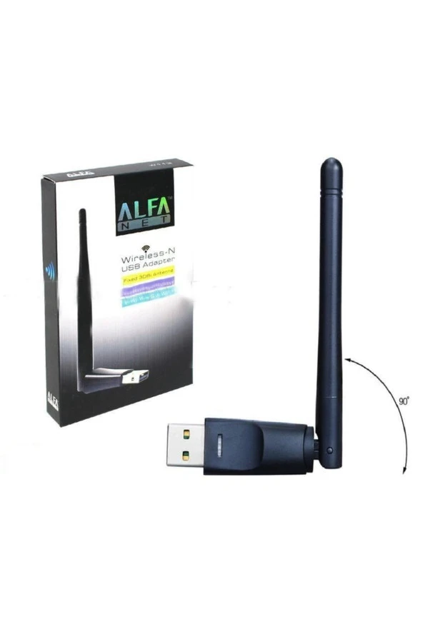 Alfanet W113 Fixed 3dbı Anten 300 Mbps Kablosuz Usb Adaptör