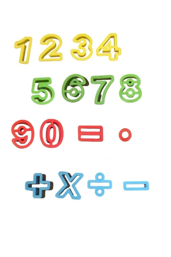 Hayal Sepeti Oyun HAMURU KALIBI 16 PARÇA SAYILAR ŞEKİLLİ