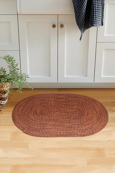 Cesta El Yapımı Örgü Kiremit Kilim 50x80 4034