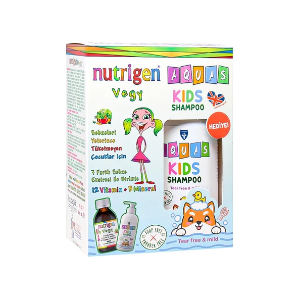 Nutrigen Vegy 200 ml - Aquas Kids Şampuan Hediye -
