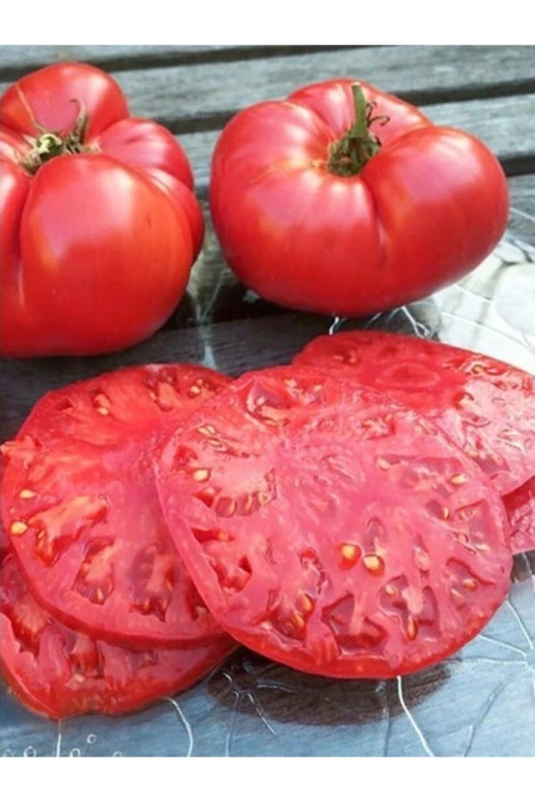 ERDEM GARDEN Doğal Iri Meşhur Oturak Nergele Domatesi Sebze Tohumu 100 Ad. Yerli Tohum ürün görseli