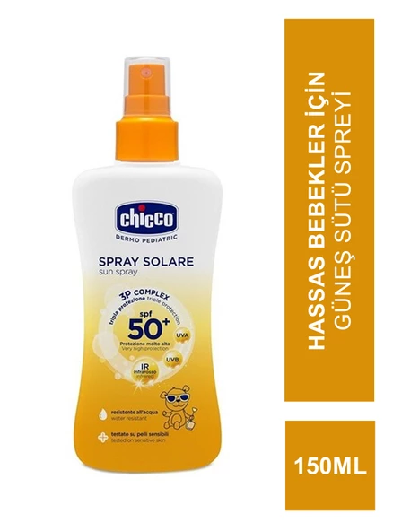 Chicco Latte Solare Spf 50+ Güneş Sütü Sprey 150ml