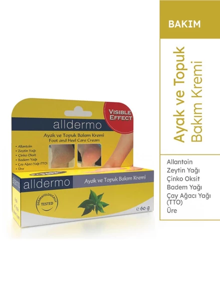 Alldermo Ayak Bakım & Topuk Çatlak Kremi 60 gr
