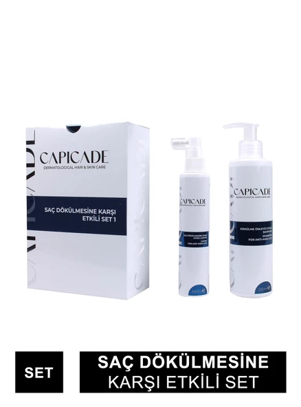 Capicade Saç Dökülmesine Karşı Etkili Set - Şampuan + Losyon - 220+100 ml