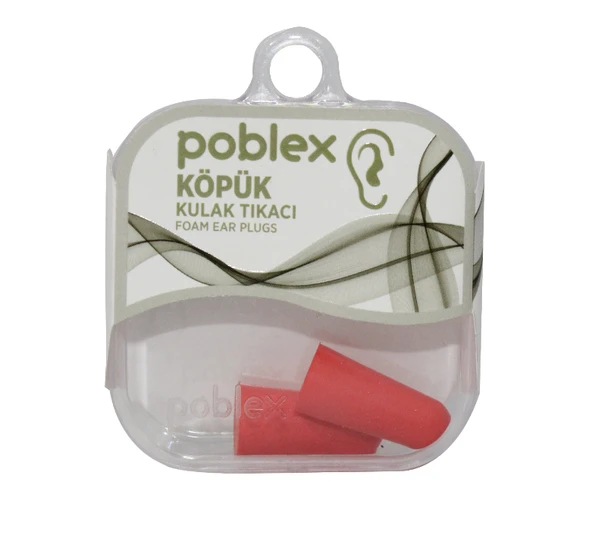 Poblex Köpük Kulak Tıkacı 1 Çift -2 Adet