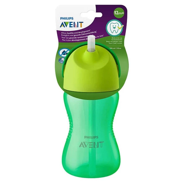 Philips Avent Pipetli Damlatmaz Bardak 300 ml - Erkek - SCF798/01 -