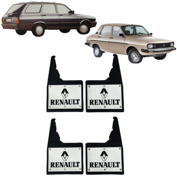 Renault 12 Toros Toros TSW Uyumlu 4 lü Ön-Arka Perçinli Paçalık Tozluk Çamurluk REN1RX024YD - Resim 2