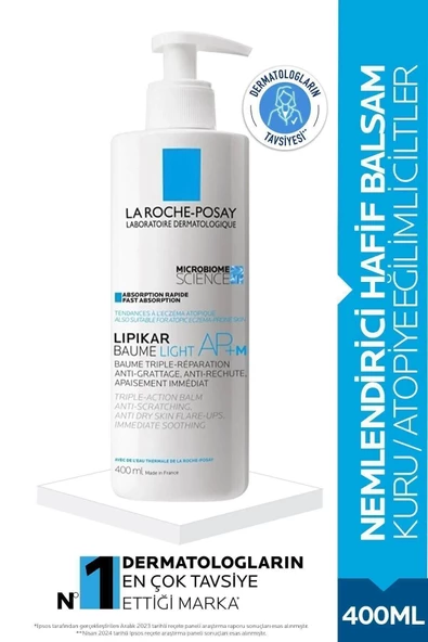 La Roche Posay Lipikar Baume Light AP+M Nemlendirici 400 ml