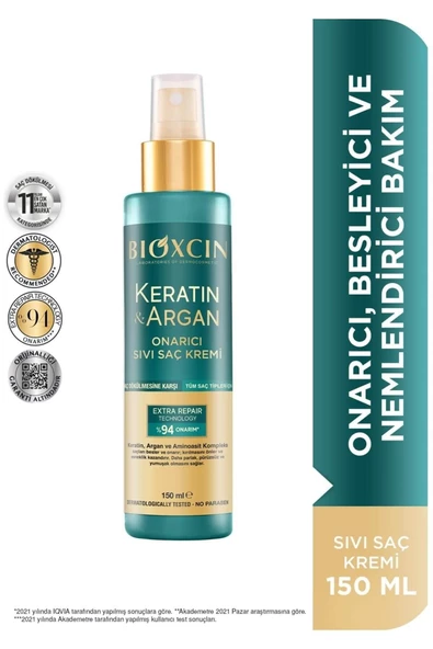 Bioxcin Keratin & Argan Onarıcı Sıvı Saç Kremi 150 ml