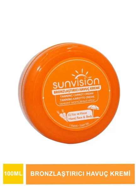 Sunvision Bronzlaştırıcı Havuç Kremi 100 ml