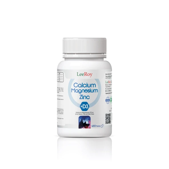 LeeRoy Calcium Magnesium Çinko+D3 120 Tablet