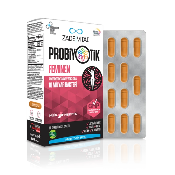 Zade Vital Probiyotik Feminen 30 Kapsül