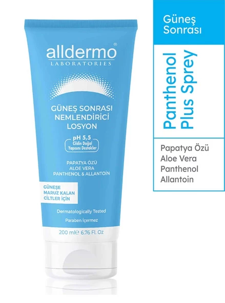 Alldermo Güneş Sonrası Nemlendirici Losyon 200 ml